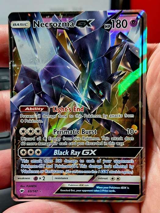 Pokemon Trading Cards - Necrozma GX - 63/147 - Ultra Rare Sun & Moon: Burning Shadows Singles -NM