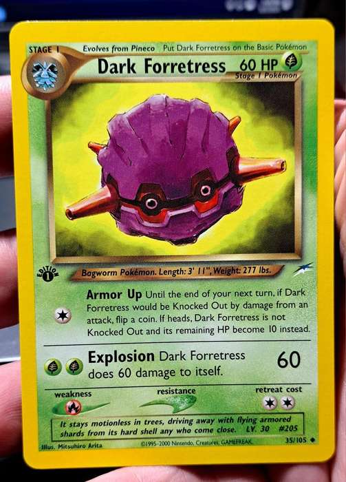 Pokemon Trading Cards - Dark Forretress - 35/105 - Uncommon 1st Edition Neo Destiny -  NM