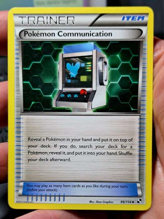 Pokemon Trading Cards - Pokemon Communication - 99/114 - Uncommon Black & White 1: (Base Set)   - NM