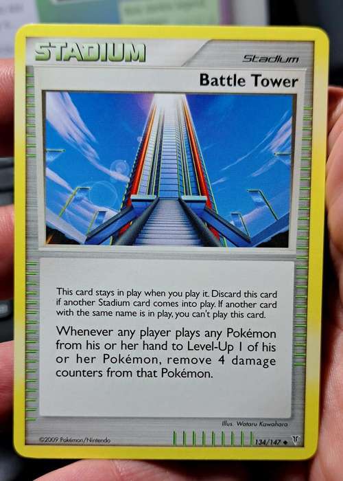 Pokemon Trading Cards -  Battle Tower - 134/147 - Uncommon Platinum: Supreme Victors Singles  - NM