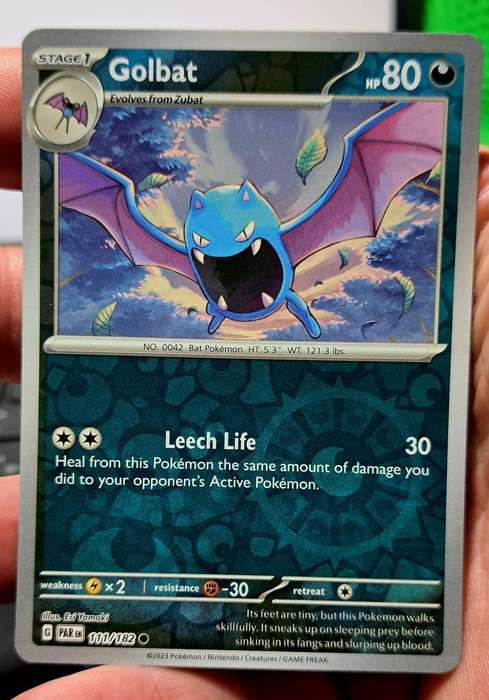 Pokemon Trading Cards - Golbat - 111/182 - Reverse Holo - Paradox Rift Singles - NM