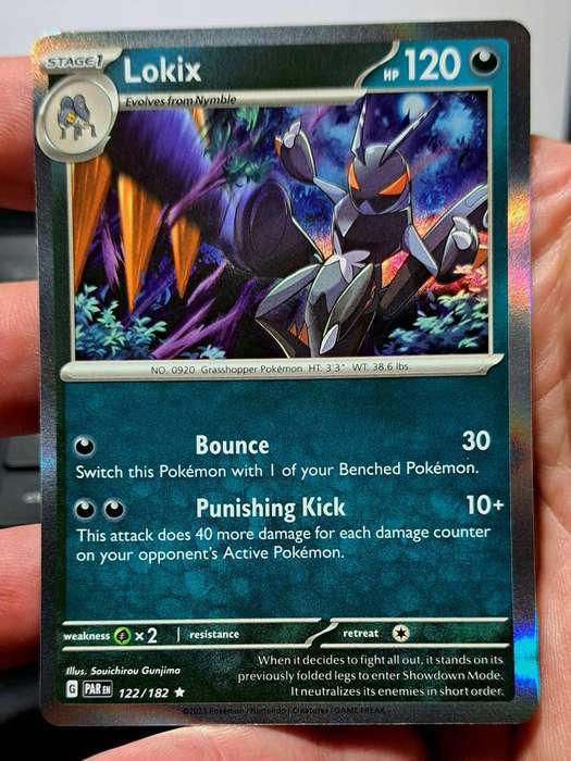 Pokemon Trading Cards - Lokix - 122/182 - Holo Rare - Paradox Rift Singles - NM