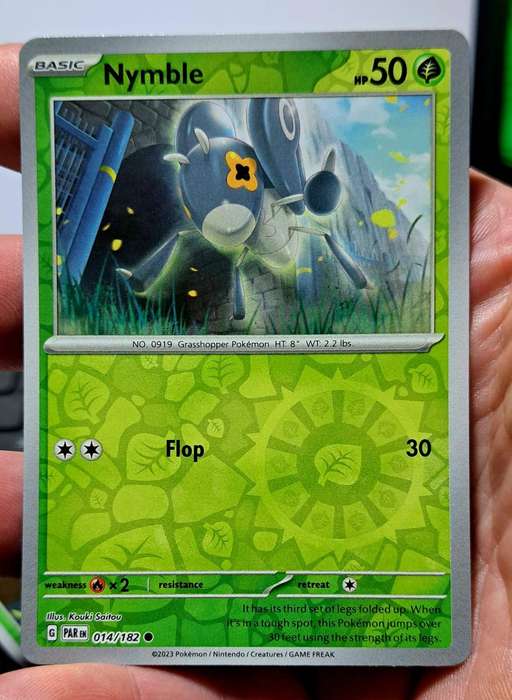 Pokemon Trading Cards - Nymble - 014/182 - Reverse Holo - Paradox Rift Singles - NM