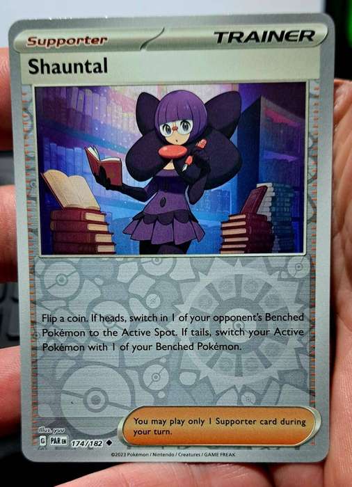 Pokemon Trading Cards - Shauntal - 174/182 - Reverse Holo - Paradox Rift Singles - NM