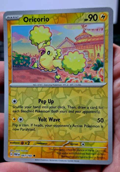 Pokemon Trading Cards - Oricorio - 067/182 - Reverse Holo - Paradox Rift Singles - NM