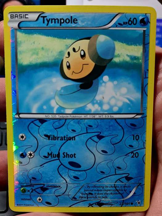 Pokemon Trading Cards - Tympole - 22/101 - Reverse Holo - B&W Noble Victories - NM