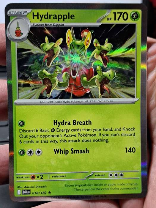 Pokemon Trading Cards - Hydrapple - 018/182 - Holo Rare - Destined Rivals - NM