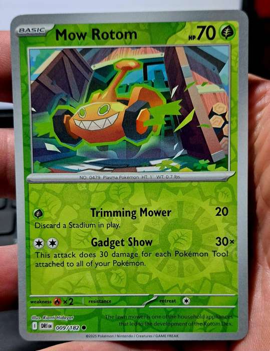 Pokemon Trading Cards - Mow Rotom - 009/182 - Reverse Holo - Destined Rivals - NM