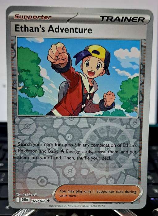 Pokemon Trading Cards - Ethan's Adventure [Reverse Holo] #165 - Destined Rivals - NM