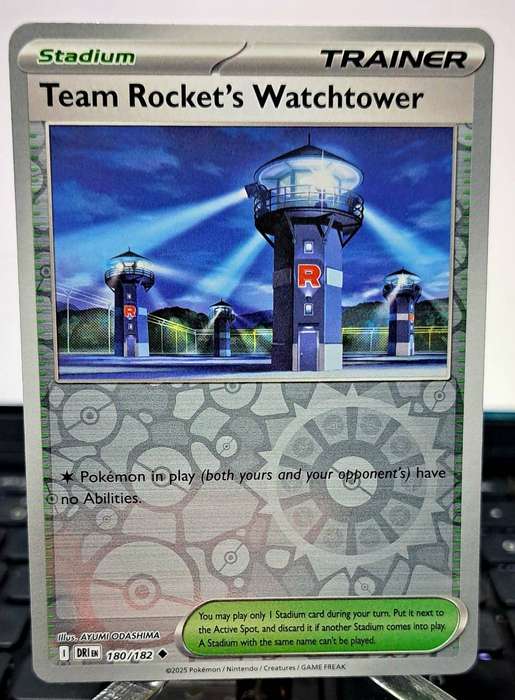 Pokemon Trading Cards - Team Rocket's Watchtower [Reverse Holo] #180 - Destined Rivals - NM