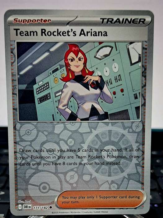 Pokemon Trading Cards - Team Rocket's Ariana [Reverse Holo] #171 - Destined Rivals - NM