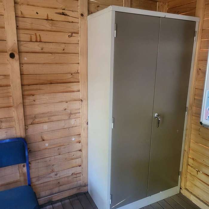 Steel Shelves + steel Cabinet