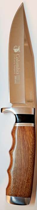 COLUMBIA HUNTING KNIFE STAINLESS STEEL OUTDOOR  SA66 & SHEATH (28CM) **NEW**