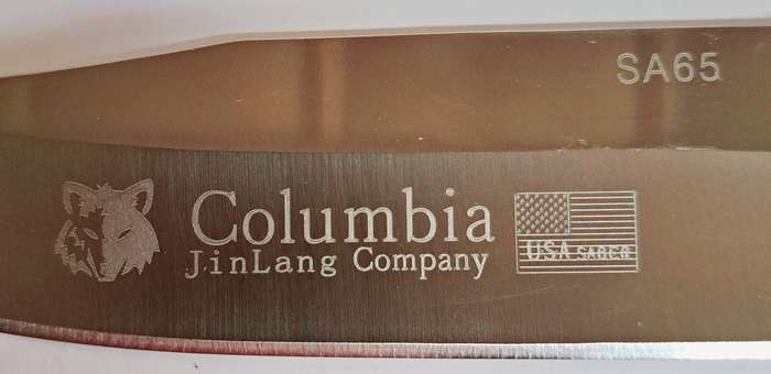 COLUMBIA HUNTING KNIFE STAINLESS STEEL OUTDOOR  SA65 &SHEATH (28CM) **NEW**