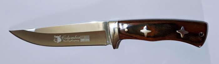 2 Columbia USA Saber Hunting Knives 24cm with Belt Sheath " New "2 Different Knives "