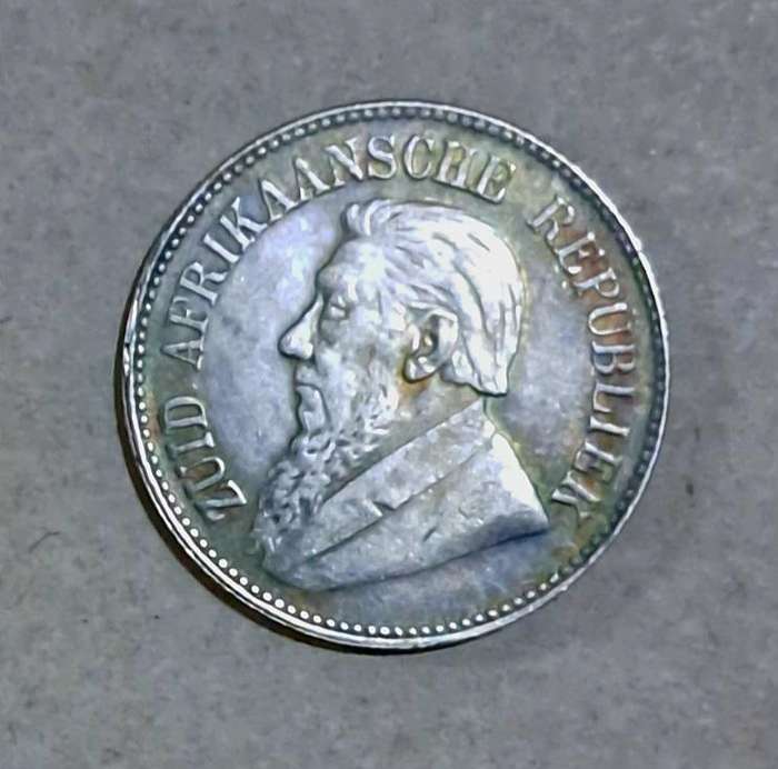 1897 S.A. Kruger  " Half-Crown "  Commemorative Coin.  no2