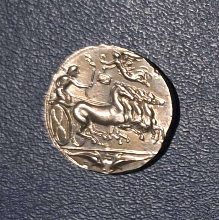 Ancient Greek Sarathusa Cancer Guardian Coin.