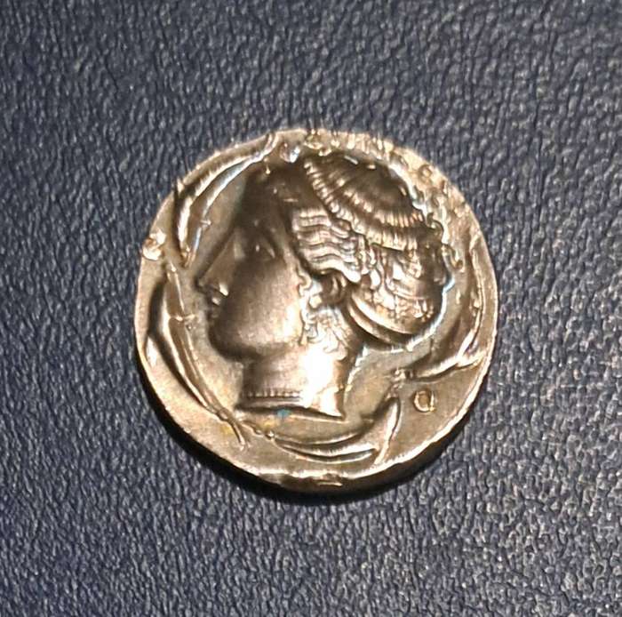 Ancient Greek Sarathusa Cancer Guardian Coin.
