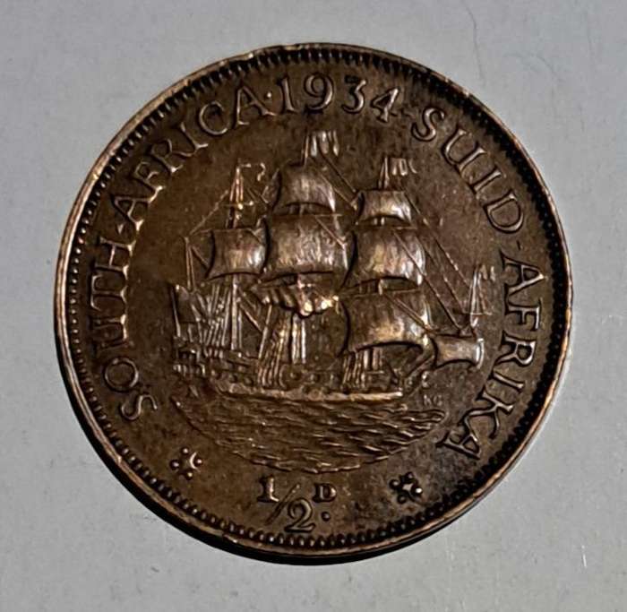 Half Penny -1934- Union of South Africa.