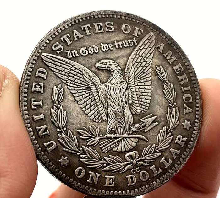 1881 Vintage Lion One Dollar Commemorative Coin.