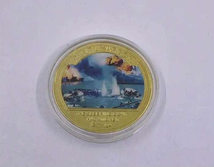 Pearl Harbour" 5 pc,s Coin Set  "New in Capsule " 1941" Commemorative Coin Set.