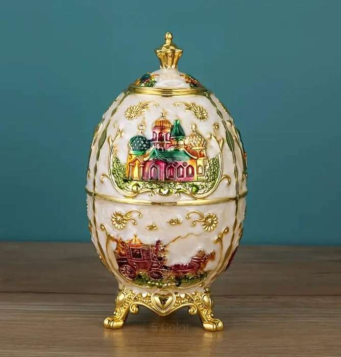 Elegant Luxury Automatic Toothpick Dispenser Earopean Stayle " GoldenWhite "Castle Crown