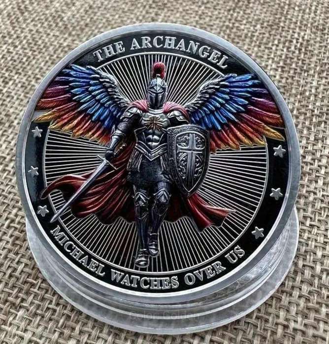 2 Feathered Knight -Armor Warrior Challenge Commemorative Coins. 40mm New in Capsule