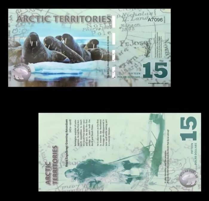 14pc Arctic Wildlife Paper Money Set,Animal Designs "Excellent" New