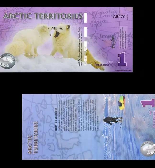14pc Arctic Wildlife Paper Money Set,Animal Designs "Excellent" New