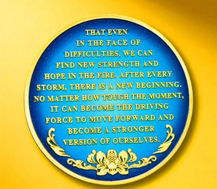 The Phoenix "Rise Rebuild" Gold Plated Commemorative Coin New in Capsule.