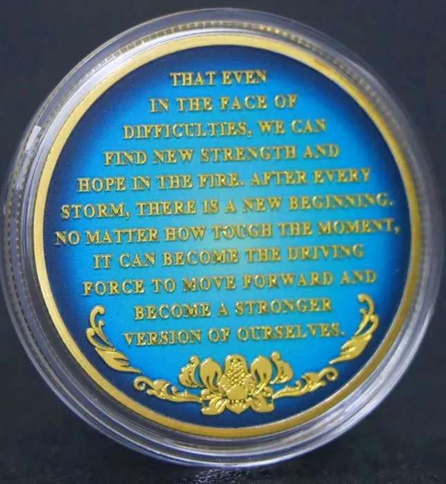 The Phoenix "Rise Rebuild" Gold Plated Commemorative Coin New in Capsule.