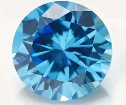 6cm Large Crystal Rhinestone Diamond  "Lake Blue " Lovely, Excellent,in Box. Crystal "123- Grams".