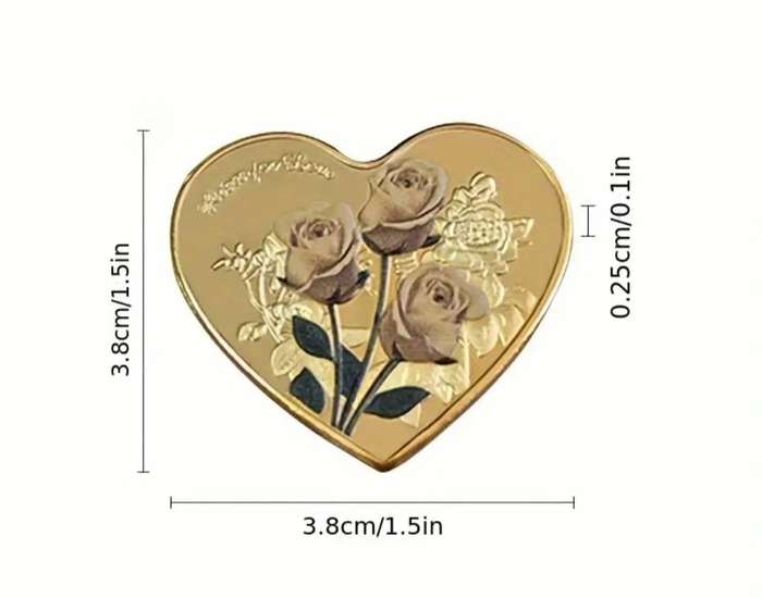 Full Set of 7 Stunning Valentine's Day Heart Shaped Coins New in Capsule. Difficult to get all 7.