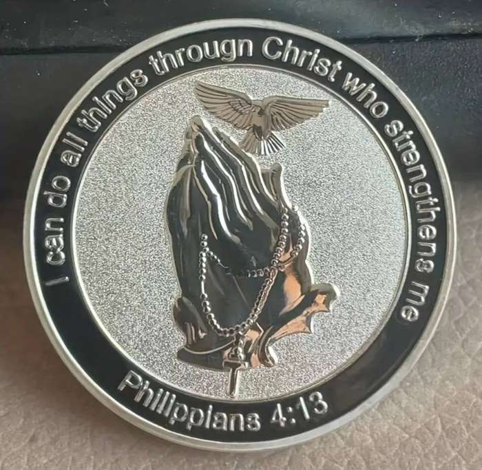 Inspirational Psalm 120:1 Cross Religious Commemorative Coin New in Capsule.