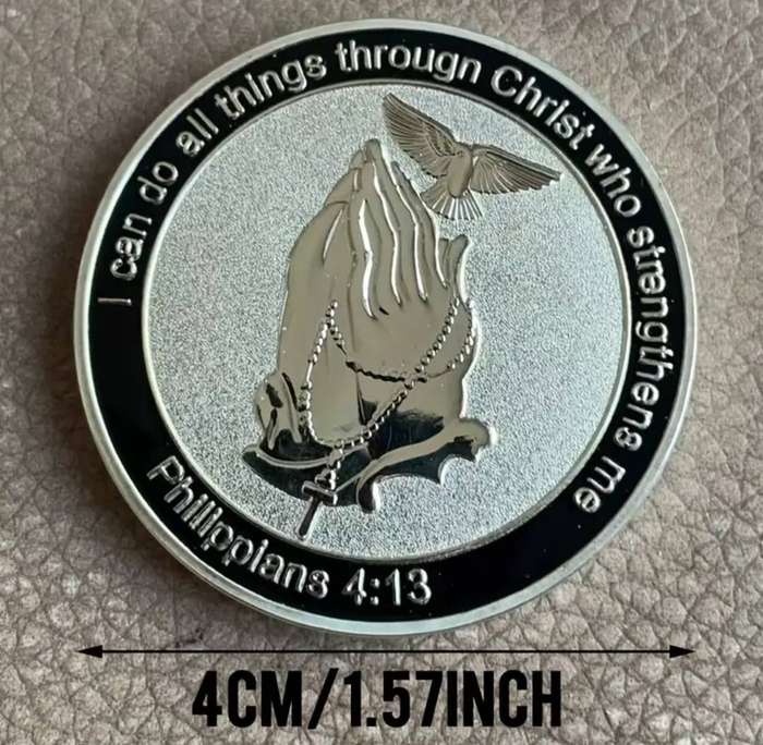 Inspirational Psalm 120:1 Cross Religious Commemorative Coin New in Capsule.