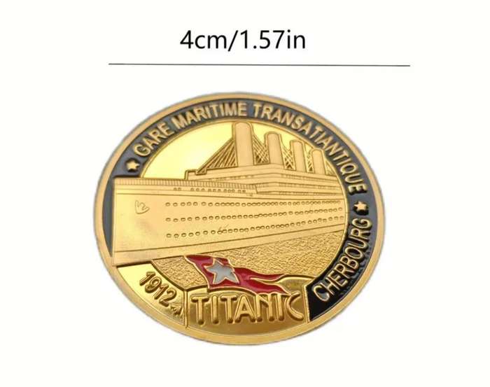 Titanic White Star Line, The world 8 Largest Liner. 3 Coins New in Capsule.