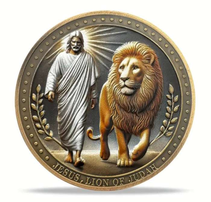 Lion of Judah coin Symbolizes Victory & Power Commemorative Coin New in Capsule.