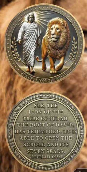 Lion of Judah coin Symbolizes Victory & Power Commemorative Coin New in Capsule.