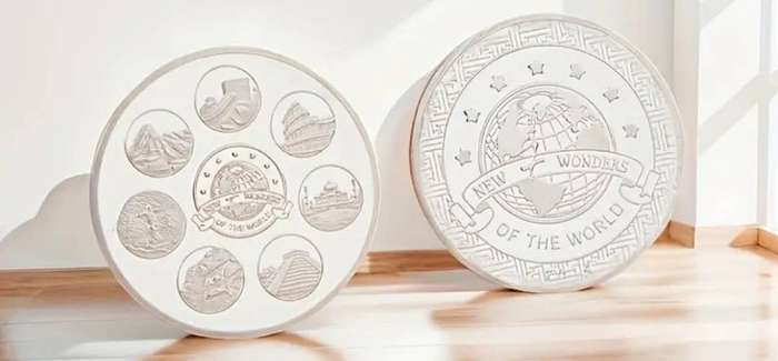2pc Seven Civilizations Cultural Heritage Commemorative Coins New in Capsule.