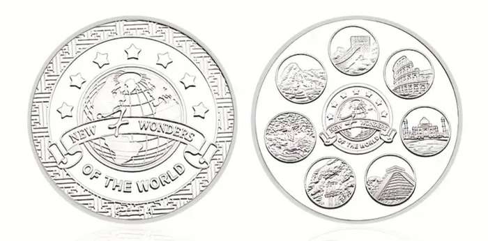 2pc Seven Civilizations Cultural Heritage Commemorative Coins New in Capsule.