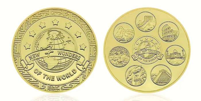 2pc Seven Civilizations Cultural Heritage Commemorative Coins New in Capsule.