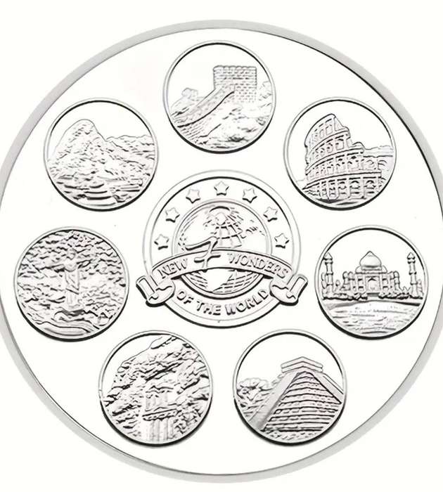 2pc Seven Civilizations Cultural Heritage Commemorative Coins New in Capsule.