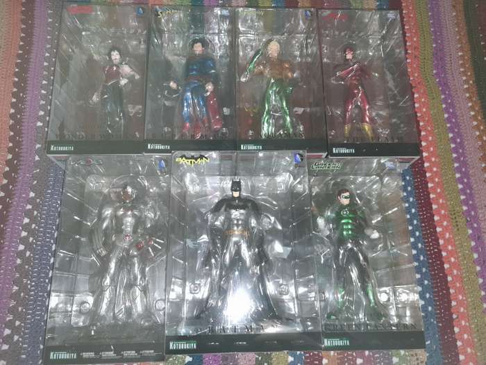 Kotobukiya Artfx+ Justice League complete set of seven (unopened)