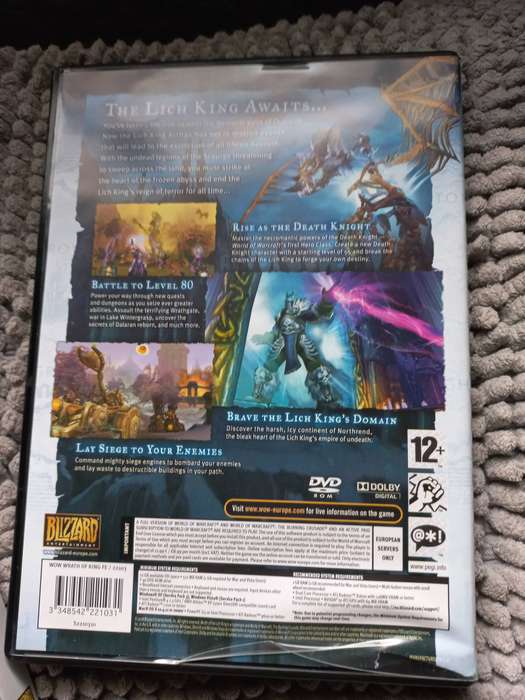 WORLD OF WAR CRAFT WRATH OF THE LICH KING PC GAME