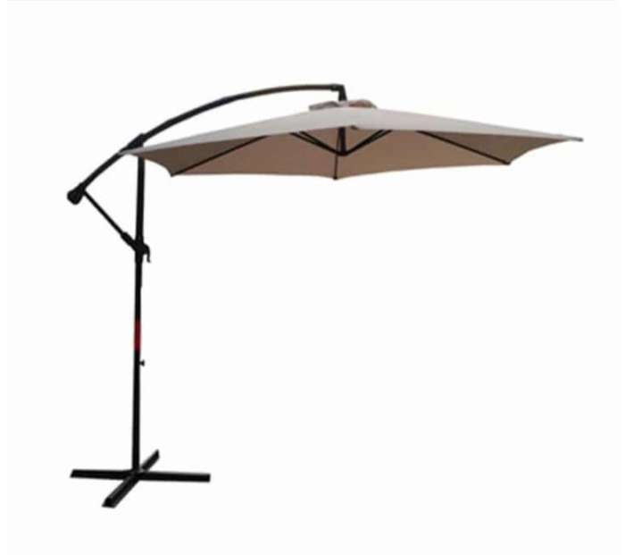 Excellent Outdoor 360-Degrees Portable Summer Garden Umbrella (Beige/Khaki)