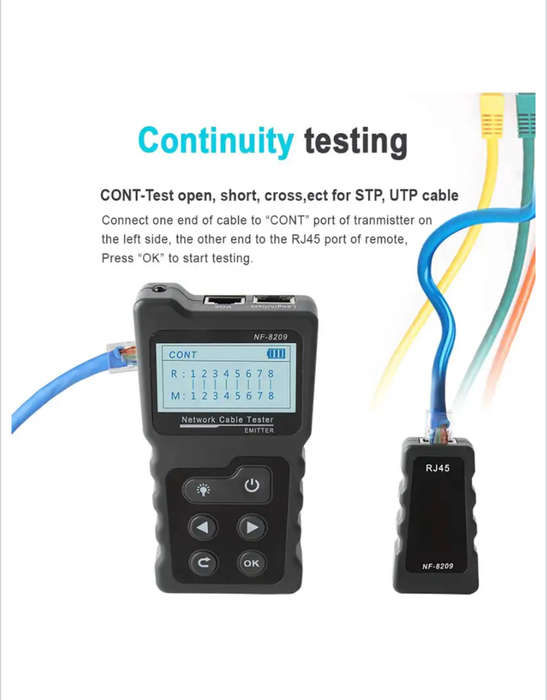 Multifunctional LCD Network Wire and Network Tester