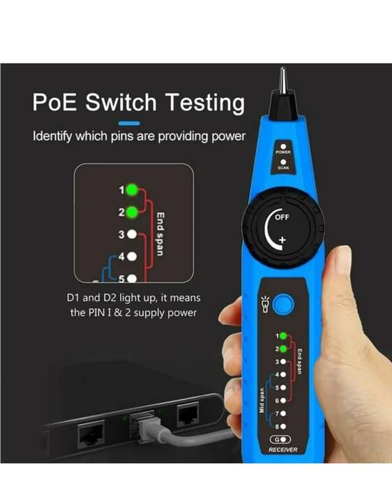 Network Cable Ethernet Tester LAN CAT5 CAT6 Tracker & Wiremap Tester