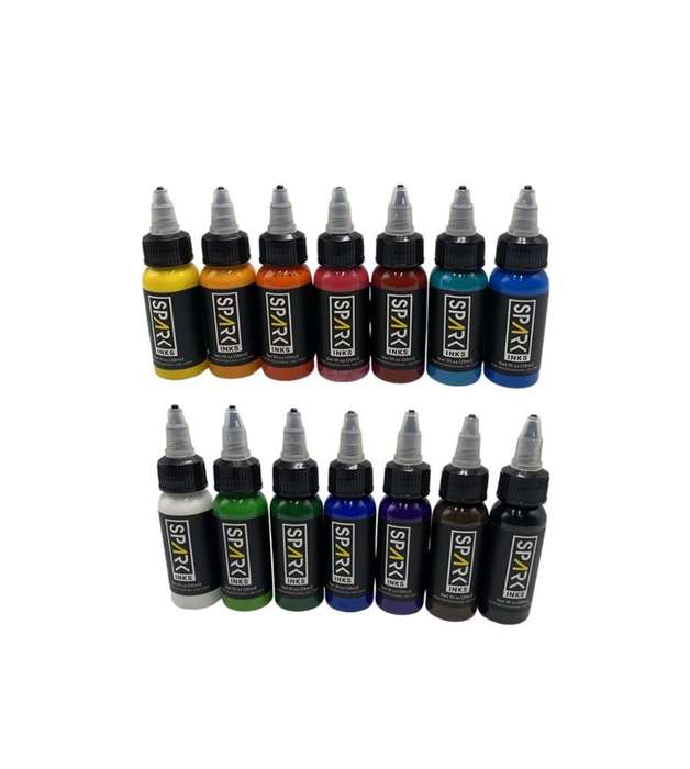 Professional Colorful Tattoo Ink - Set of 14 x 30ml
