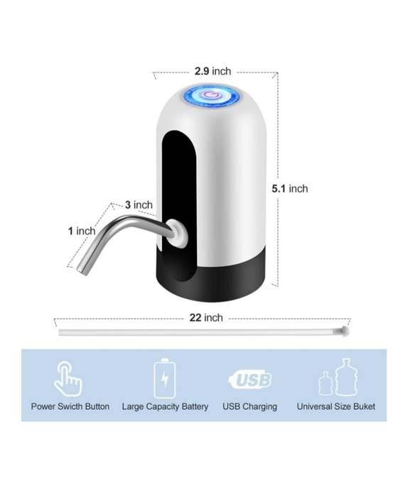 USB-Rechargeable Water Dispenser Automatic Water Bottle Pump