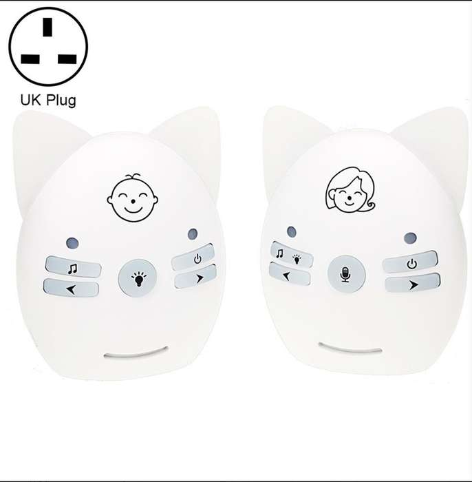 V30 Wireless Audio Baby Monitor Support Voice Monitoring + Intercom + Night Light without Battery